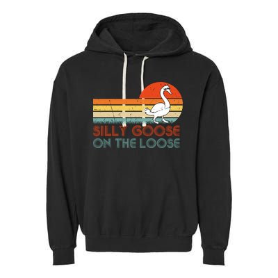 Silly Goose On The Loose Garment-Dyed Fleece Hoodie