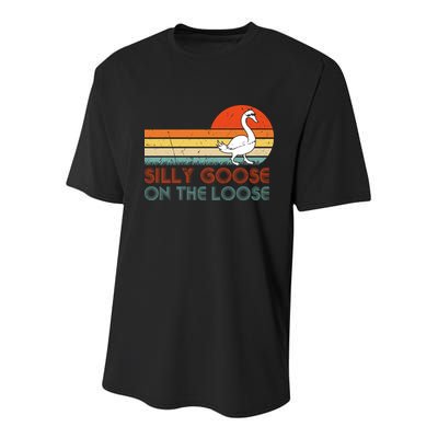 Silly Goose On The Loose Youth Performance Sprint T-Shirt