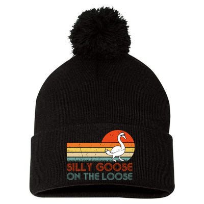 Silly Goose On The Loose Pom Pom 12in Knit Beanie