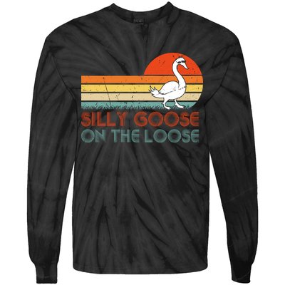 Silly Goose On The Loose Tie-Dye Long Sleeve Shirt