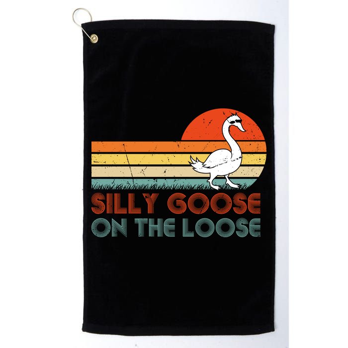 Silly Goose On The Loose Golf Towel
