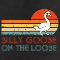 Silly Goose On The Loose Golf Towel