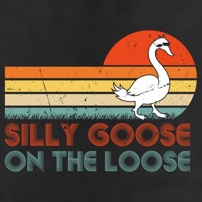 Silly Goose On The Loose Golf Towel
