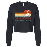 Silly Goose On The Loose Cropped Pullover Crew