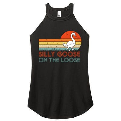 Silly Goose On The Loose Women's Perfect Tri Rocker Tank