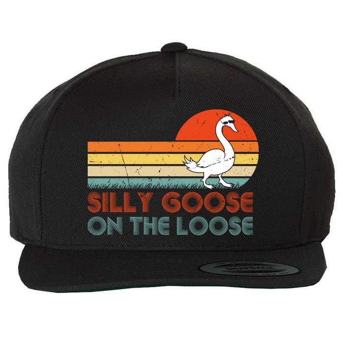 Silly Goose On The Loose Wool Snapback Cap