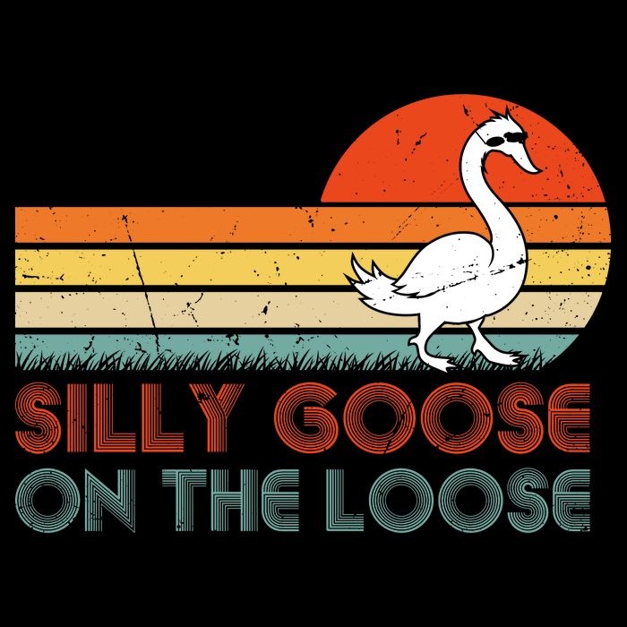 Silly Goose On The Loose Wool Snapback Cap