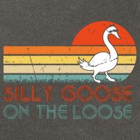 Silly Goose On The Loose Cotton Canvas Backpack