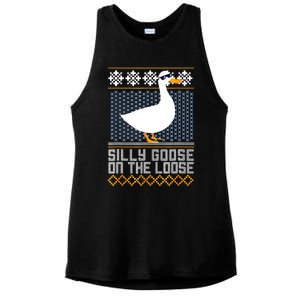 Silly Goose On The Loose Stupid And Silly Goose Ladies PosiCharge Tri-Blend Wicking Tank