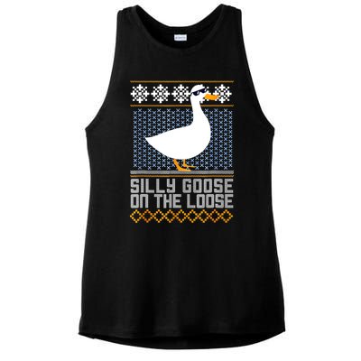 Silly Goose On The Loose Stupid And Silly Goose Ladies PosiCharge Tri-Blend Wicking Tank