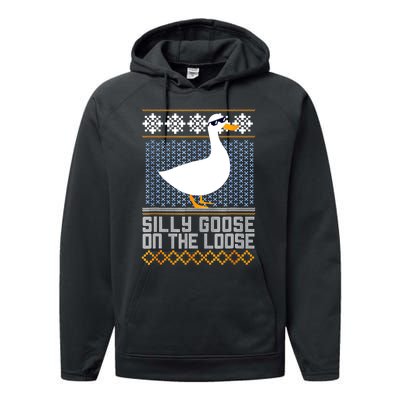 Silly Goose On The Loose Stupid And Silly Goose Performance Fleece Hoodie