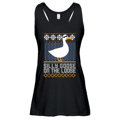 Silly Goose On The Loose Stupid And Silly Goose Ladies Essential Flowy Tank