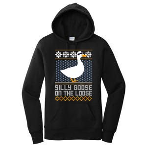 Silly Goose On The Loose Stupid And Silly Goose Women's Pullover Hoodie