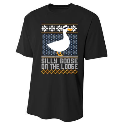 Silly Goose On The Loose Stupid And Silly Goose Performance Sprint T-Shirt