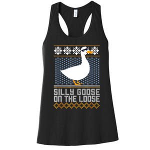 Silly Goose On The Loose Stupid And Silly Goose Women's Racerback Tank