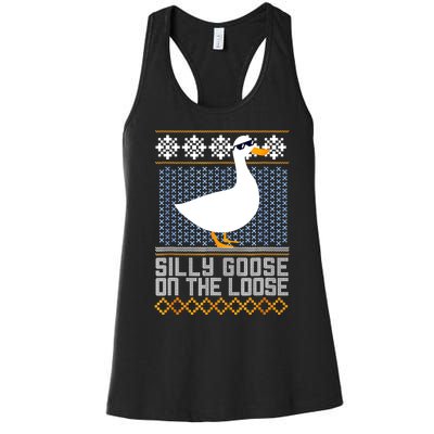 Silly Goose On The Loose Stupid And Silly Goose Women's Racerback Tank