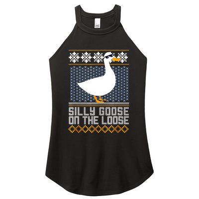 Silly Goose On The Loose Stupid And Silly Goose Women's Perfect Tri Rocker Tank