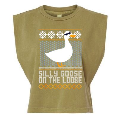 Silly Goose On The Loose Stupid And Silly Goose Garment-Dyed Women's Muscle Tee