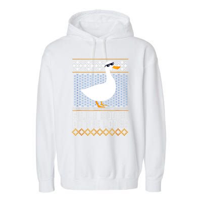 Silly Goose On The Loose Stupid And Silly Goose Garment-Dyed Fleece Hoodie