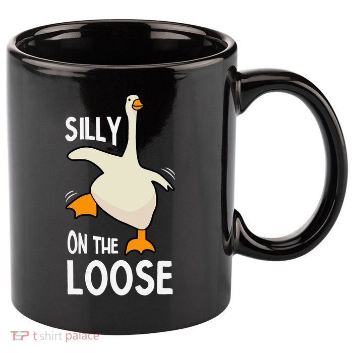 Silly Goose On The Loose Stupid And Silly Goose 11oz C Handle Ceramic Mug