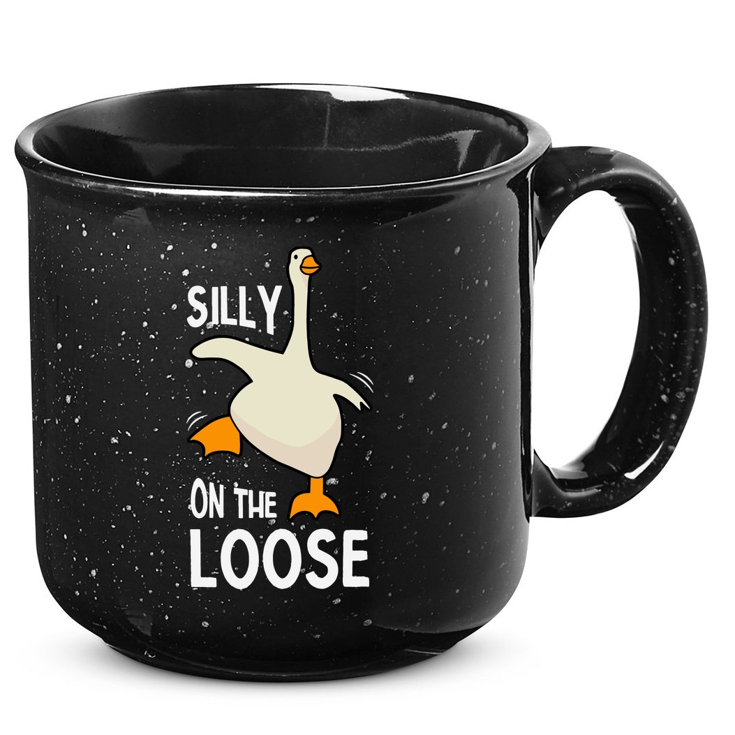 Silly Goose On The Loose Stupid And Silly Goose 15oz Campfire Ceramic Mug