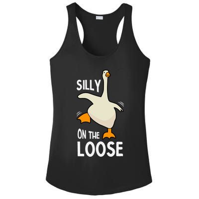 Silly Goose On The Loose Stupid And Silly Goose Ladies PosiCharge Competitor Racerback Tank