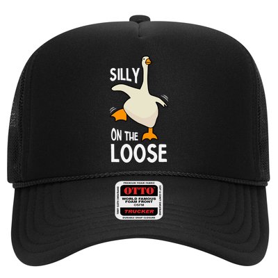 Silly Goose On The Loose Stupid And Silly Goose Trucker Hat
