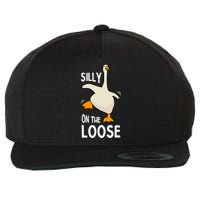 Silly Goose On The Loose Stupid And Silly Goose Wool Snapback Cap