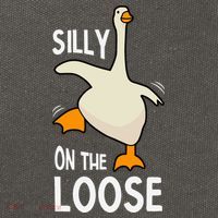 Silly Goose On The Loose Stupid And Silly Goose Cotton Canvas Backpack