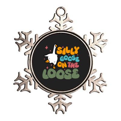 Silly Goose On The Loose Stupid And Silly Goose Metallic Star Ornament