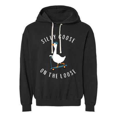 Silly Goose On The Loose Garment-Dyed Fleece Hoodie