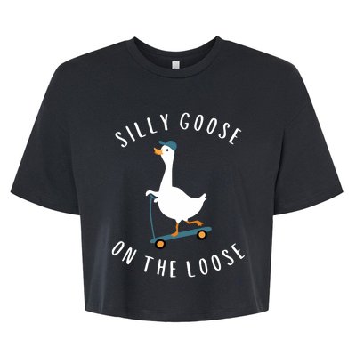 Silly Goose On The Loose Bella+Canvas Jersey Crop Tee