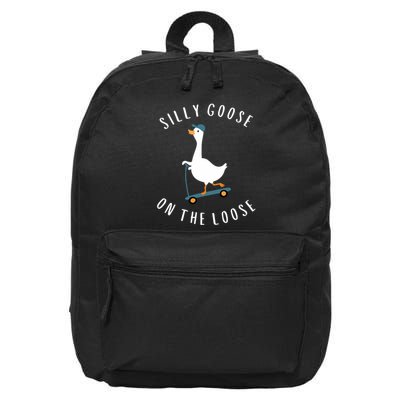 Silly Goose On The Loose 16 in Basic Backpack