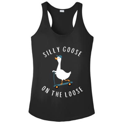 Silly Goose On The Loose Ladies PosiCharge Competitor Racerback Tank