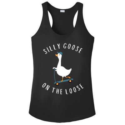 Silly Goose On The Loose Ladies PosiCharge Competitor Racerback Tank