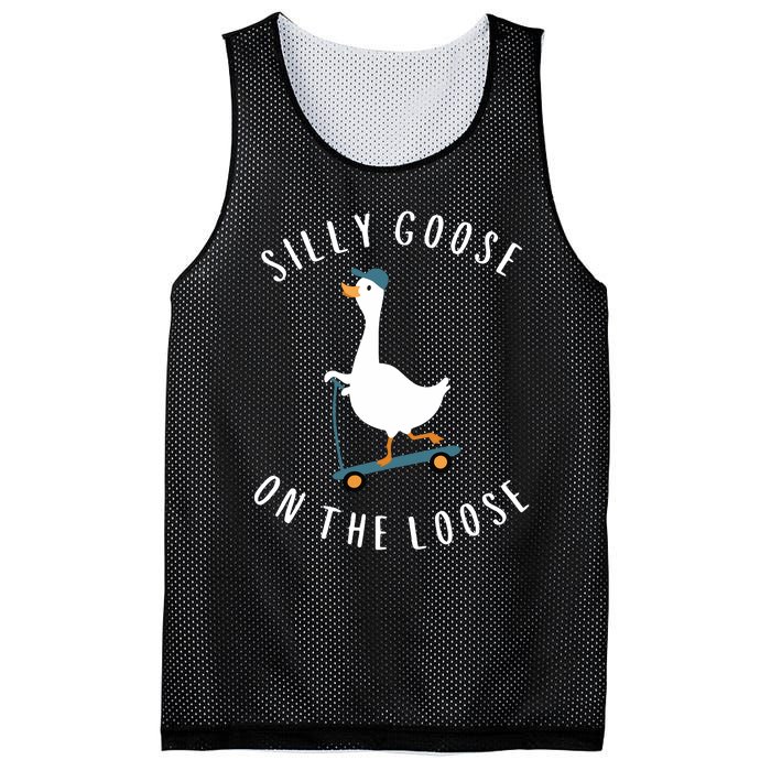 Silly Goose On The Loose Mesh Reversible Basketball Jersey Tank