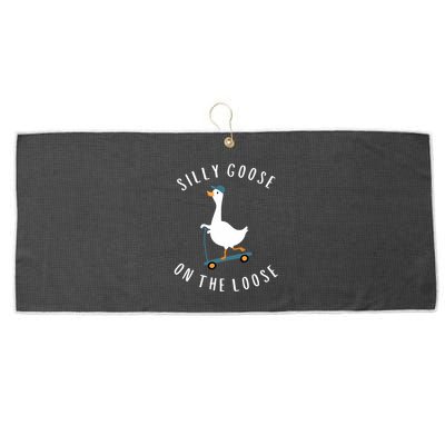 Silly Goose On The Loose Large Microfiber Waffle Golf Towel