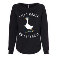 Silly Goose On The Loose Womens California Wash Sweatshirt