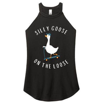 Silly Goose On The Loose Women's Perfect Tri Rocker Tank