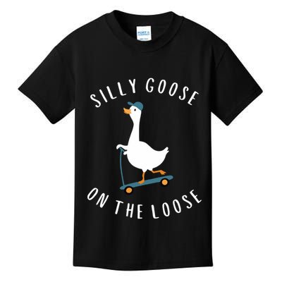 Silly Goose On The Loose Kids T-Shirt