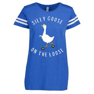 Silly Goose On The Loose Enza Ladies Jersey Football T-Shirt