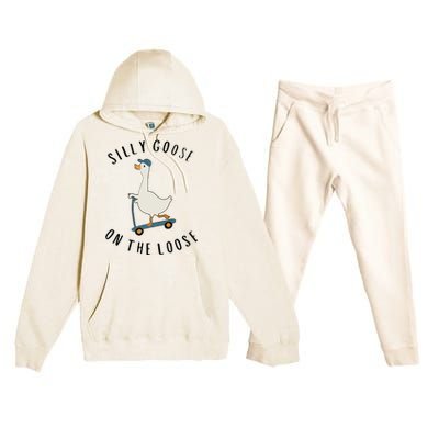 Silly Goose On The Loose Premium Hooded Sweatsuit Set