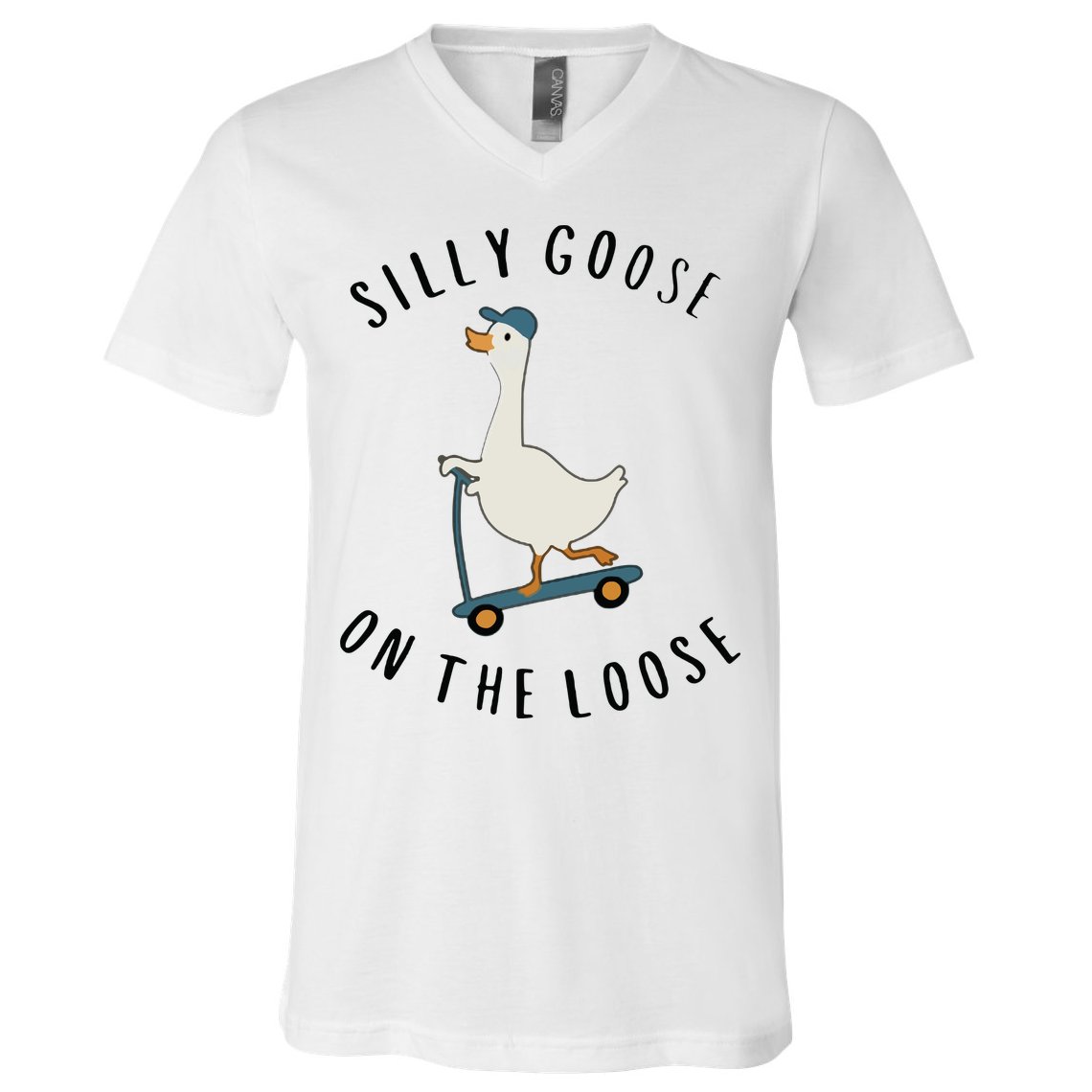 Silly Goose On The Loose V-Neck T-Shirt