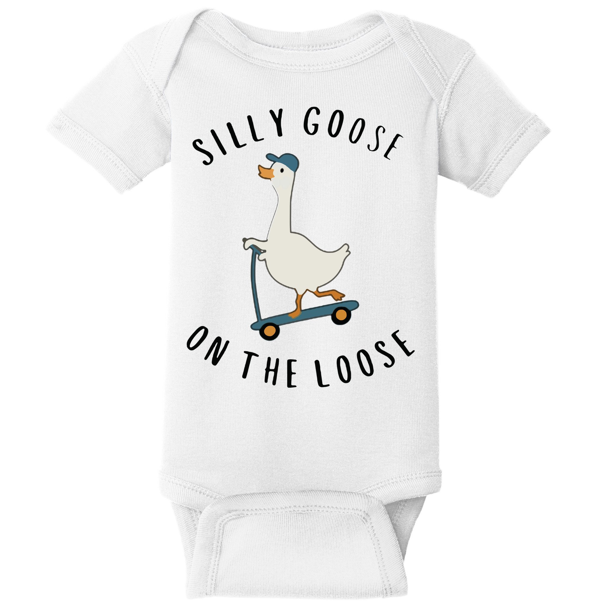 Silly Goose On The Loose Baby Bodysuit