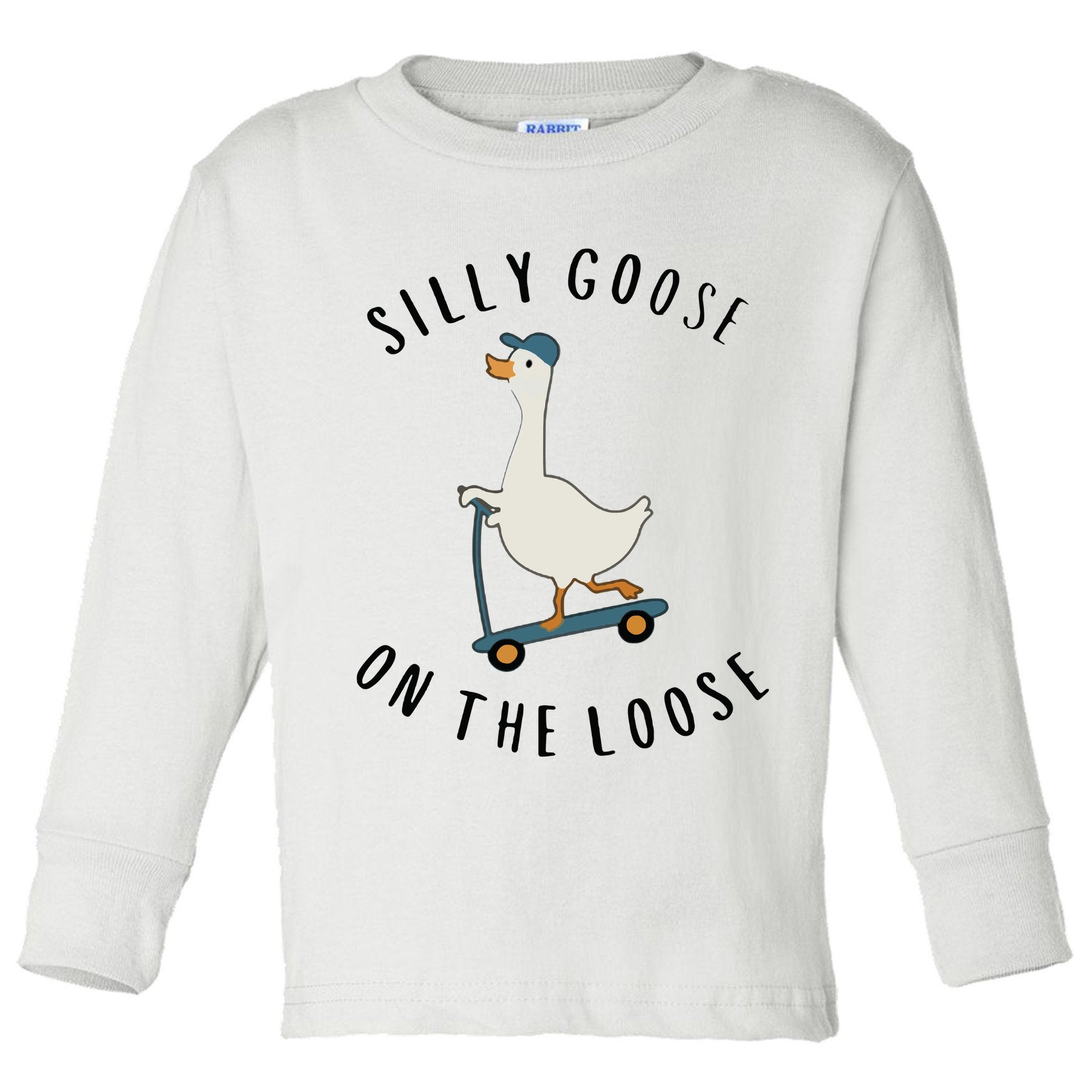 Silly Goose On The Loose Toddler Long Sleeve Shirt
