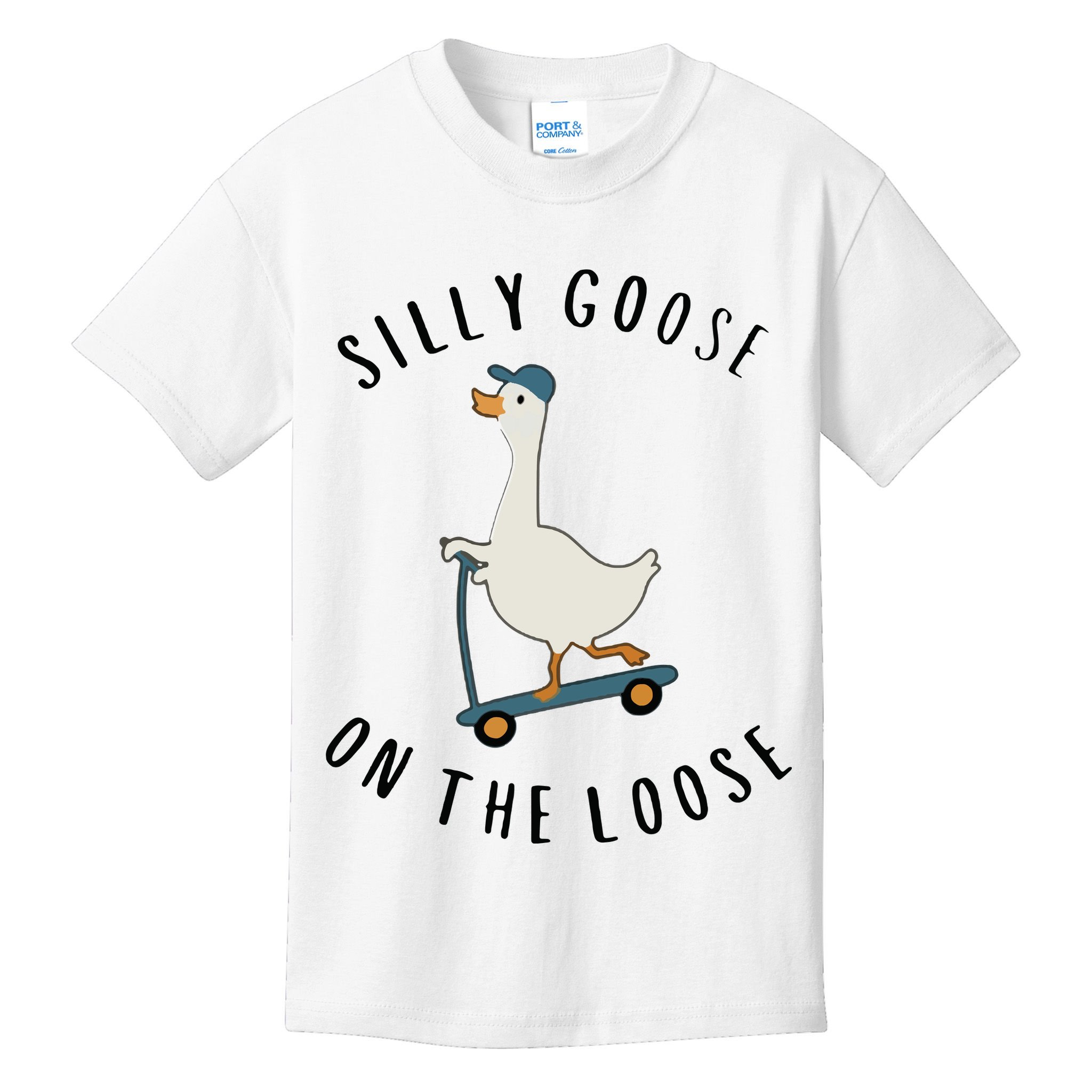 Silly Goose On The Loose Kids T-Shirt