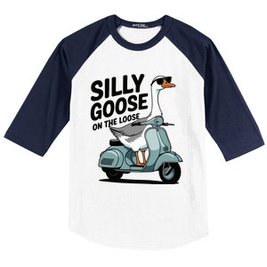 Silly Goose On The Loose Baseball Sleeve Shirt