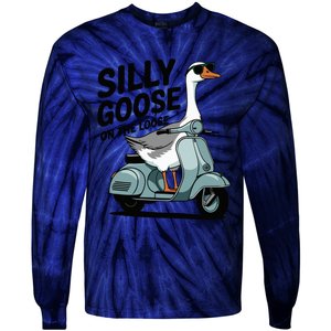 Silly Goose On The Loose Tie-Dye Long Sleeve Shirt