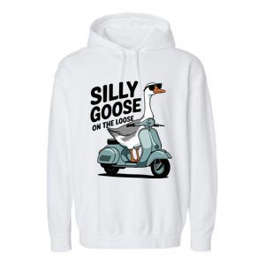 Silly Goose On The Loose Garment-Dyed Fleece Hoodie