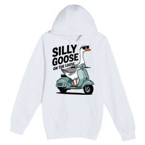 Silly Goose On The Loose Premium Pullover Hoodie